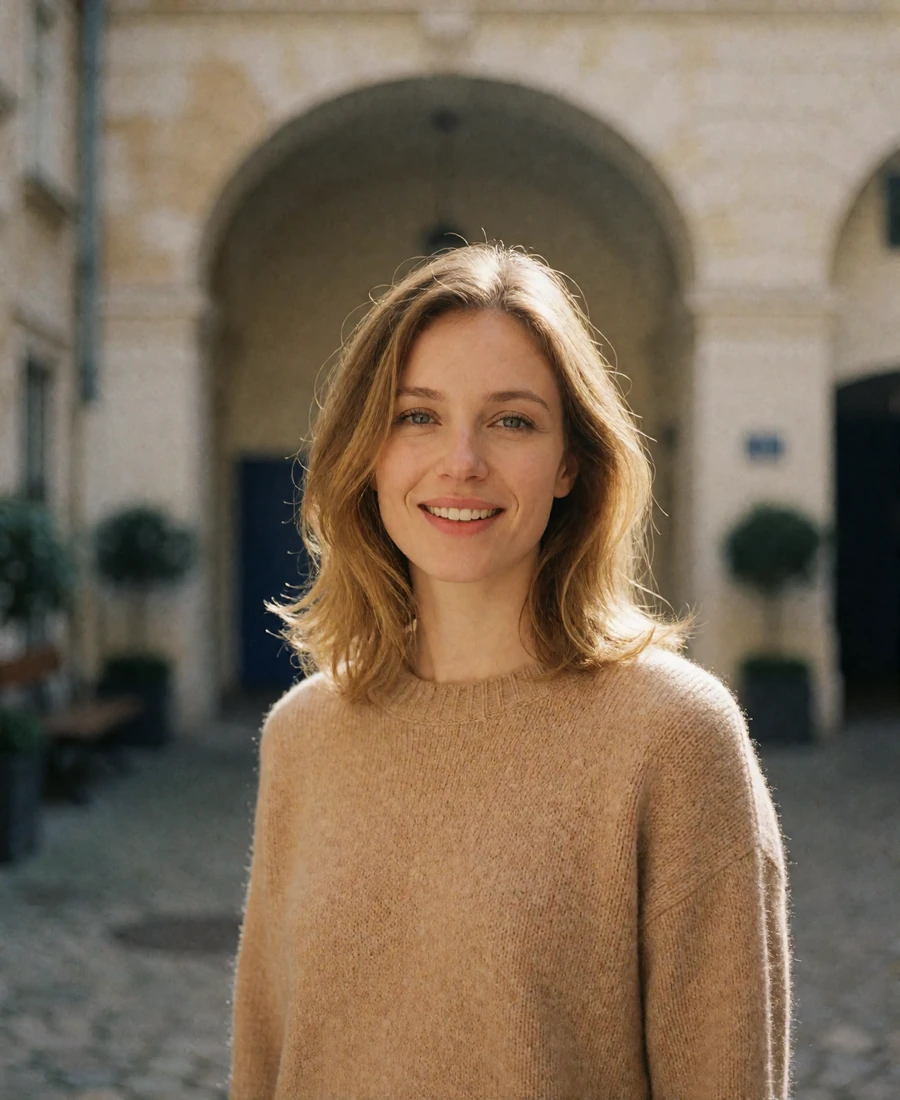 Portrait of an Austrian woman, one of the featured EuroConnect member profiles from Vienna